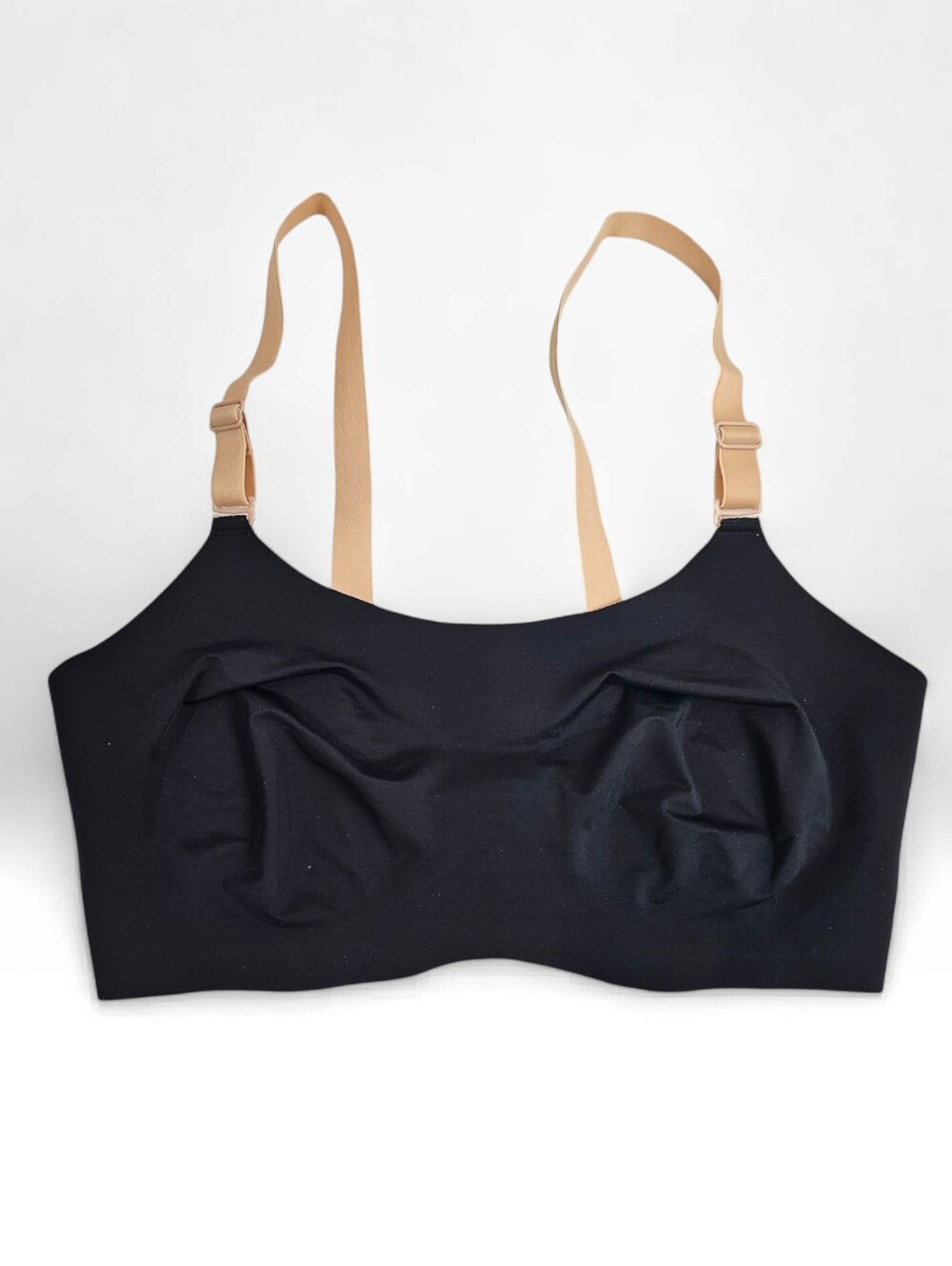 KNIX Evolution Reversible Wireless Bra Black Nude Size 6